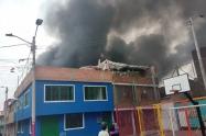 Incendio en el sur de Bogotá